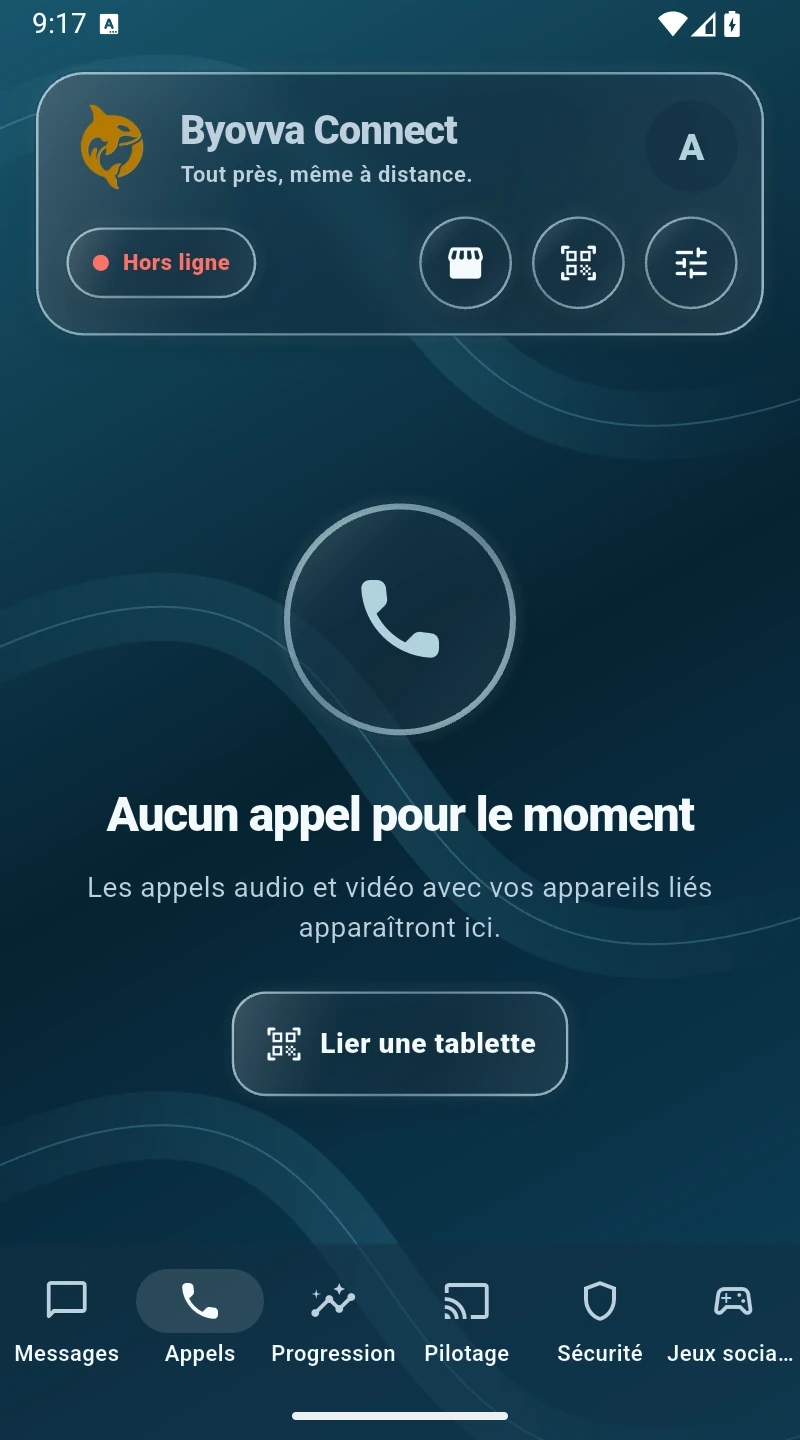 Appels dans Byovva Connect