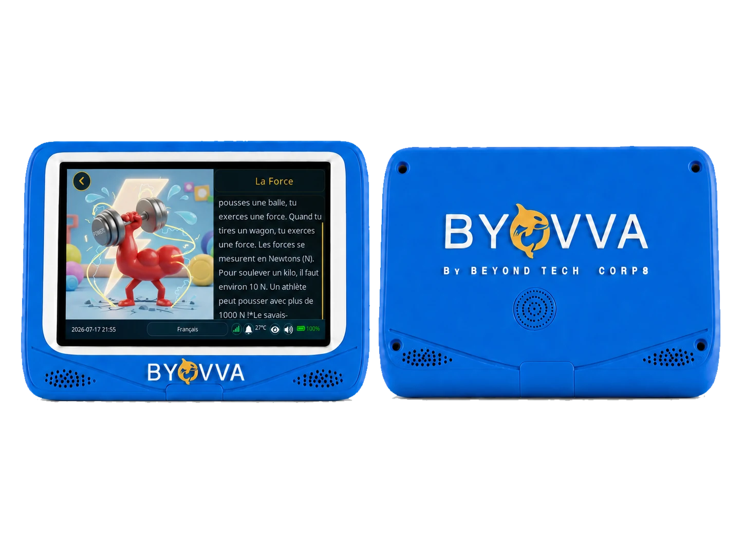 Tablette BYOVVA Bleu océan