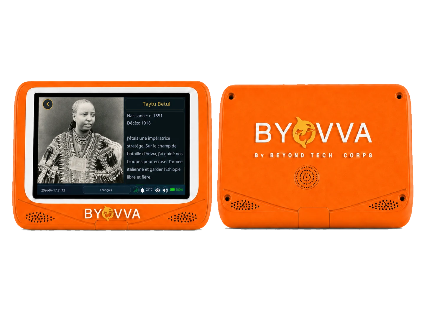 Tablette BYOVVA Orange mandarine