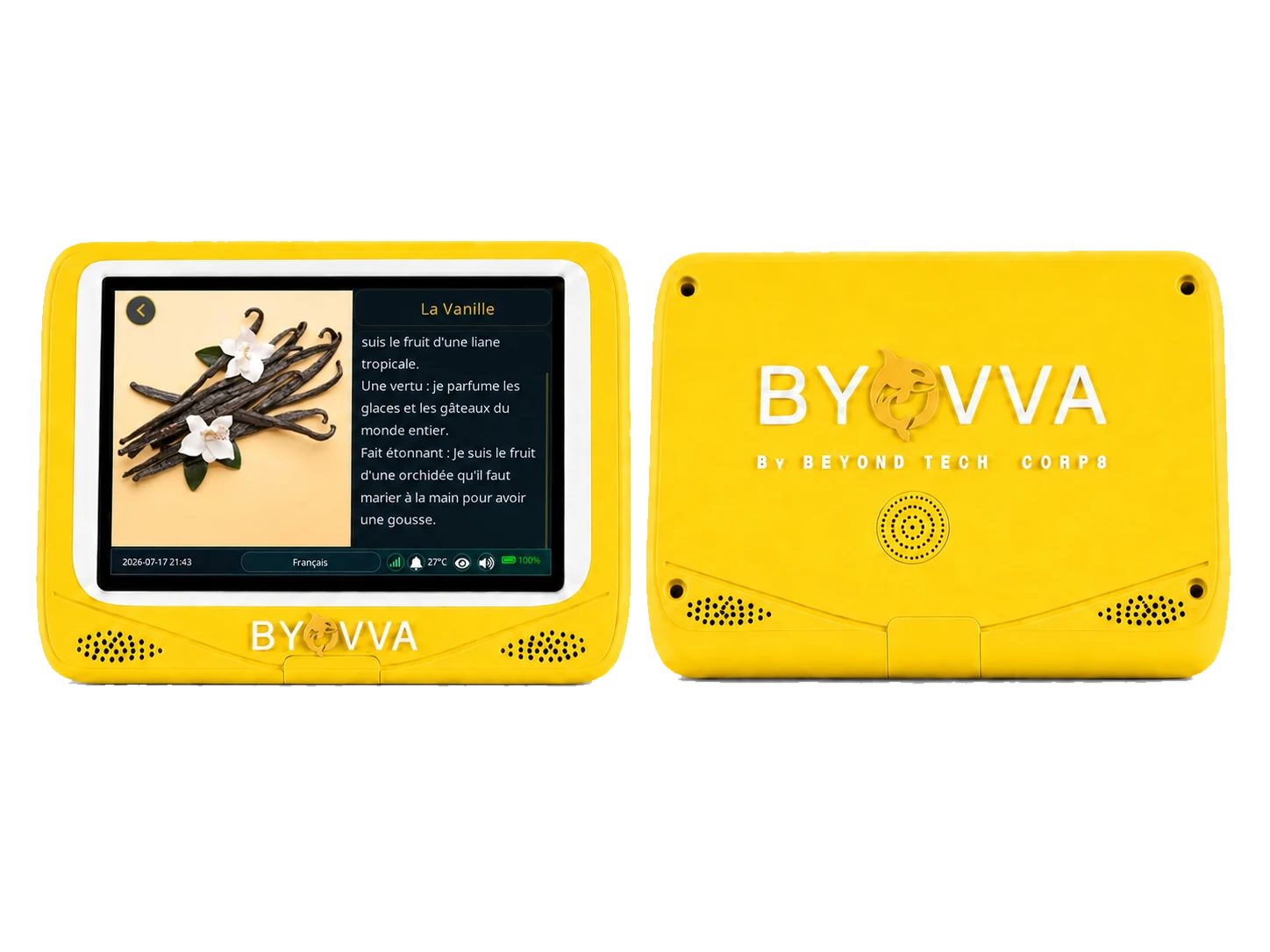 Tablette BYOVVA Jaune soleil